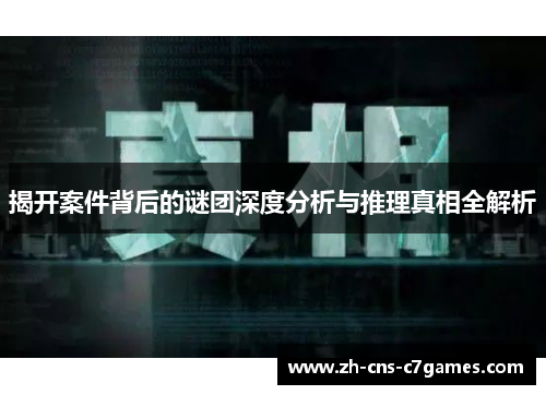 揭开案件背后的谜团深度分析与推理真相全解析